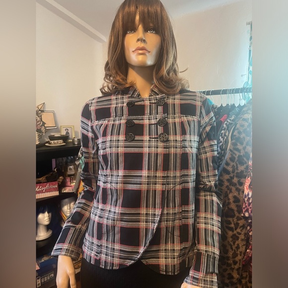 Vintage Volcom Plaid Fab Jacket size Medium - Picture 2 of 10